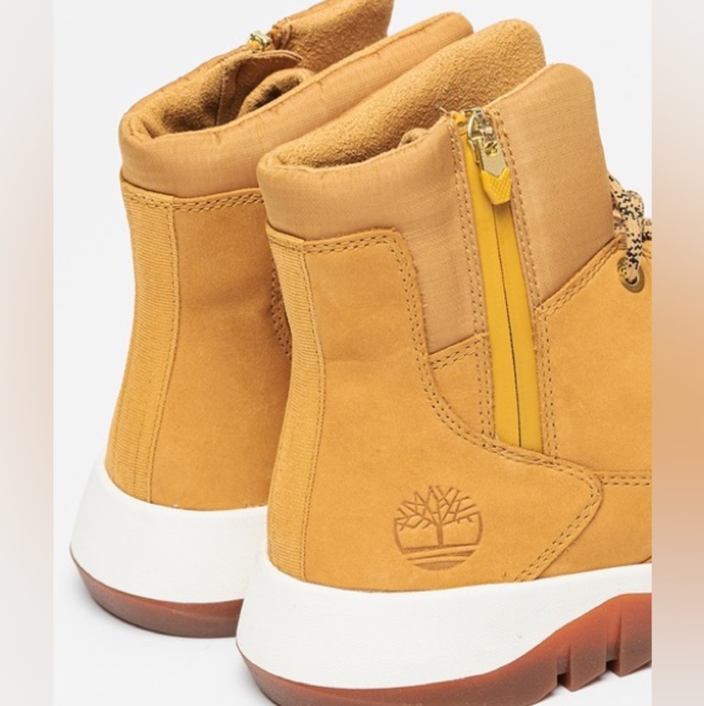 Timberland Men's Brown Supaway Side Zip Boots 'Wheat Nubuck' size 10 - Picture 7 of 10